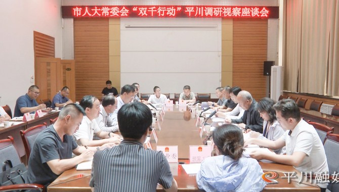 惠强带领调研组在平川区开展 “双千行动”调研视察