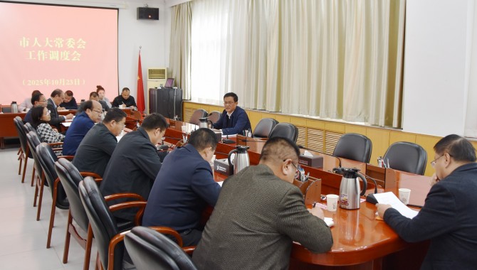 市人大常委会机关召开第四次工作调度会 推动年度工作任务高质量完成